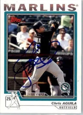 Chris Aguila - 2004 Topps Traded & Rookies - #T192 - RC,AUTO Baseball - Baseball Card Single