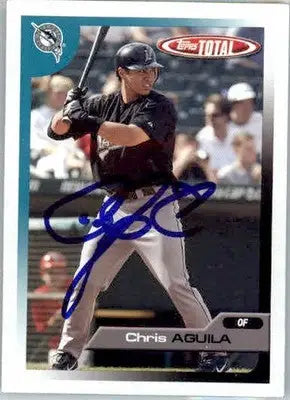 Chris Aguila - 2005 Topps Total - #118 - AUTO Baseball - Baseball Card Single
