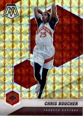Chris Boucher - 2020-21 Panini Mosaic - #20 - Mosaic Reactive Yellow Basketball - Basketball Card Single