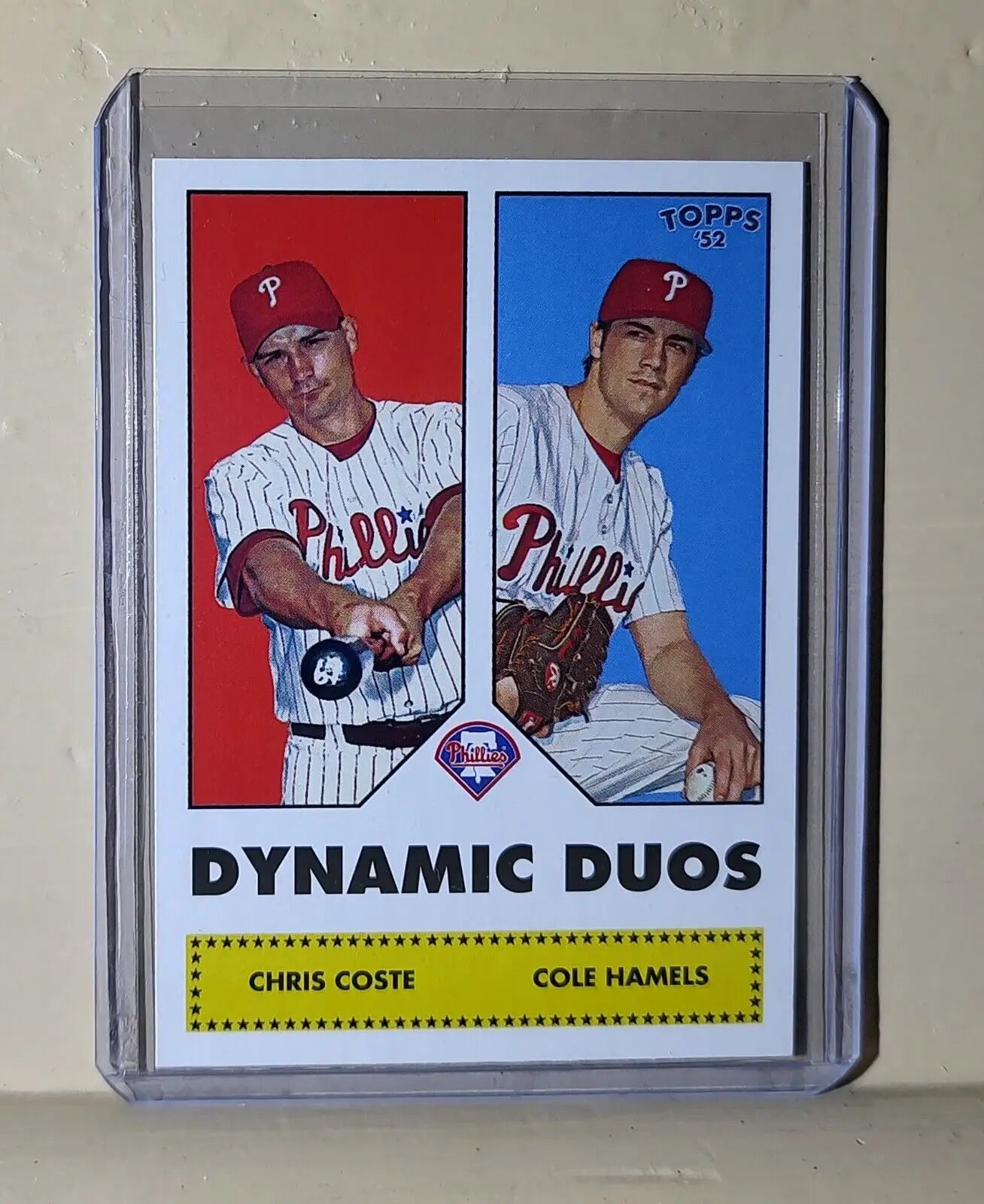 Chris Coste / Cole Hamels 2006 Topps MLB DD8 Dynamic Duos Baseball Card Phillies