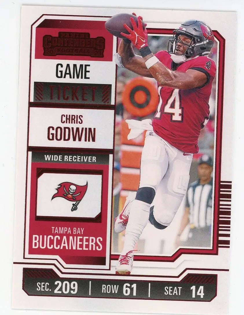 Chris Godwin 2023 Panini Contenders Game Ticket Red #93 Tampa Bay Buccaneers NFL - Football Card Single