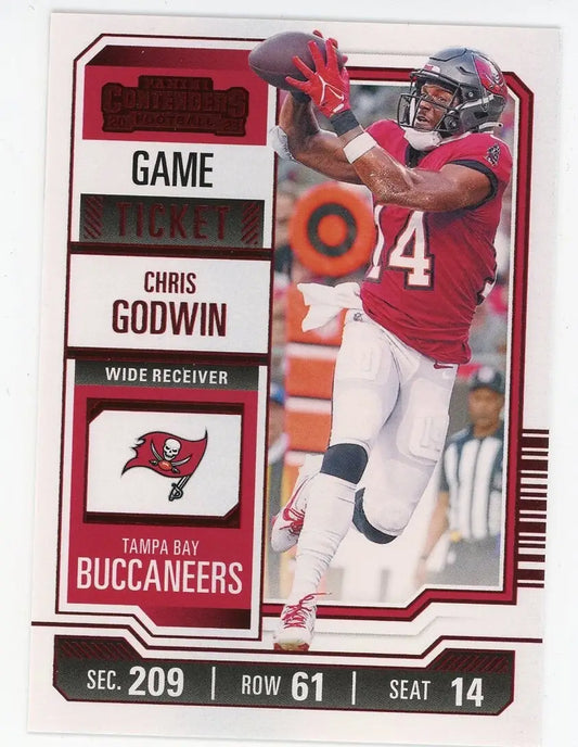 Chris Godwin 2023 Panini Contenders Game Ticket Red #93 Tampa Bay Buccaneers NFL - Football Card Single