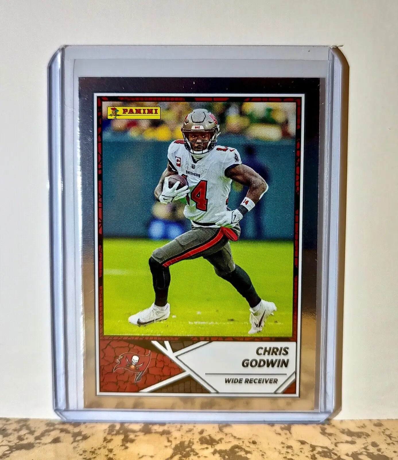 Chris Godwin 2024 Panini NFL #42 Silver Foil Sticker Card Tampa Bay Buccaneers - Football Card Single