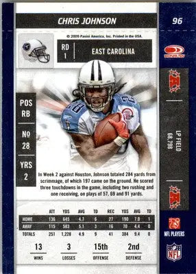 Chris Johnson - 2009 Playoff Contenders - #96 - Football - Football Card Single