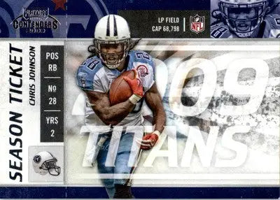 Chris Johnson - 2009 Playoff Contenders - #96 - Football - Football Card Single