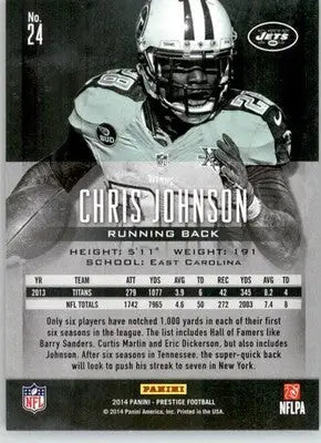 Chris Johnson - 2014 Panini Prestige - #24 - Football - Football Card Single
