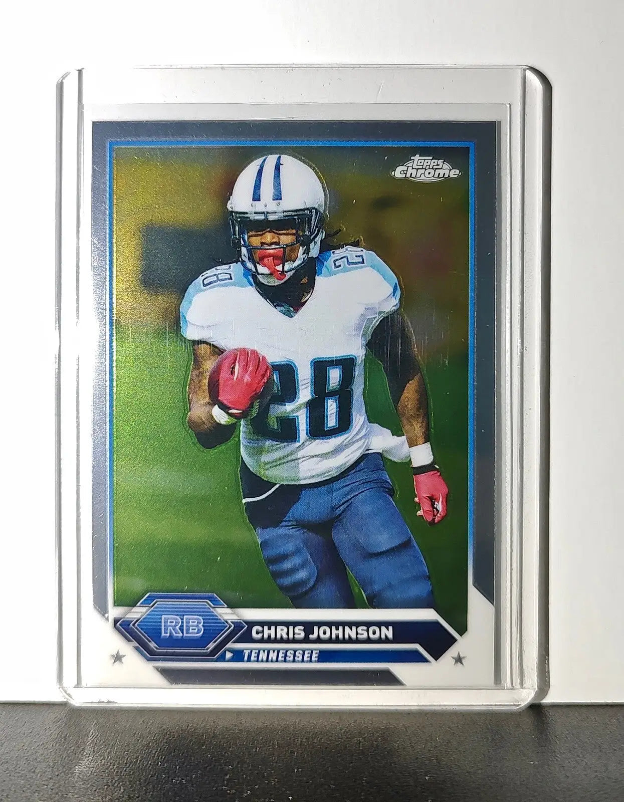 Chris Johnson 2023 Topps Chrome NFL #37 Card Tennessee Titans - Football Card Single