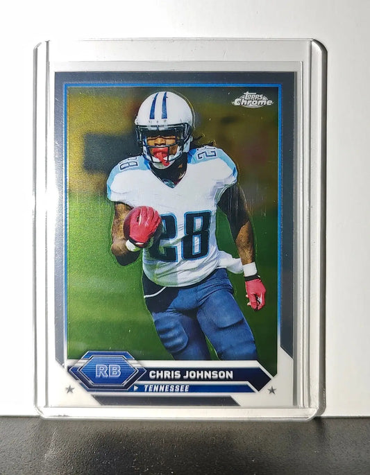 Chris Johnson 2023 Topps Chrome NFL #37 Card Tennessee Titans - Football Card Single
