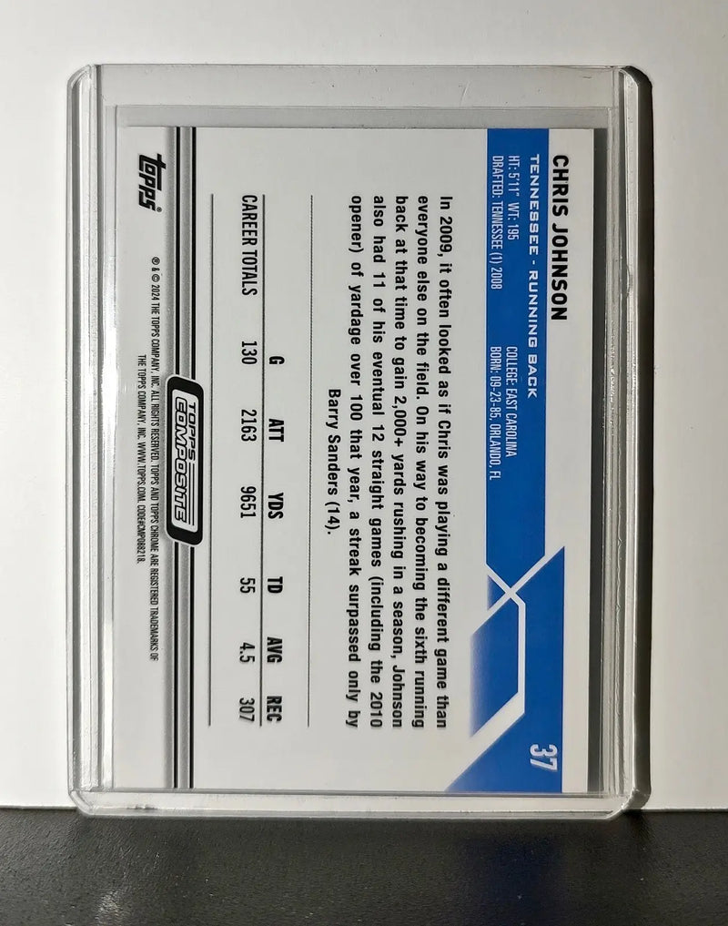 Chris Johnson 2023 Topps Chrome NFL #37 Card Tennessee Titans - Football Card Single