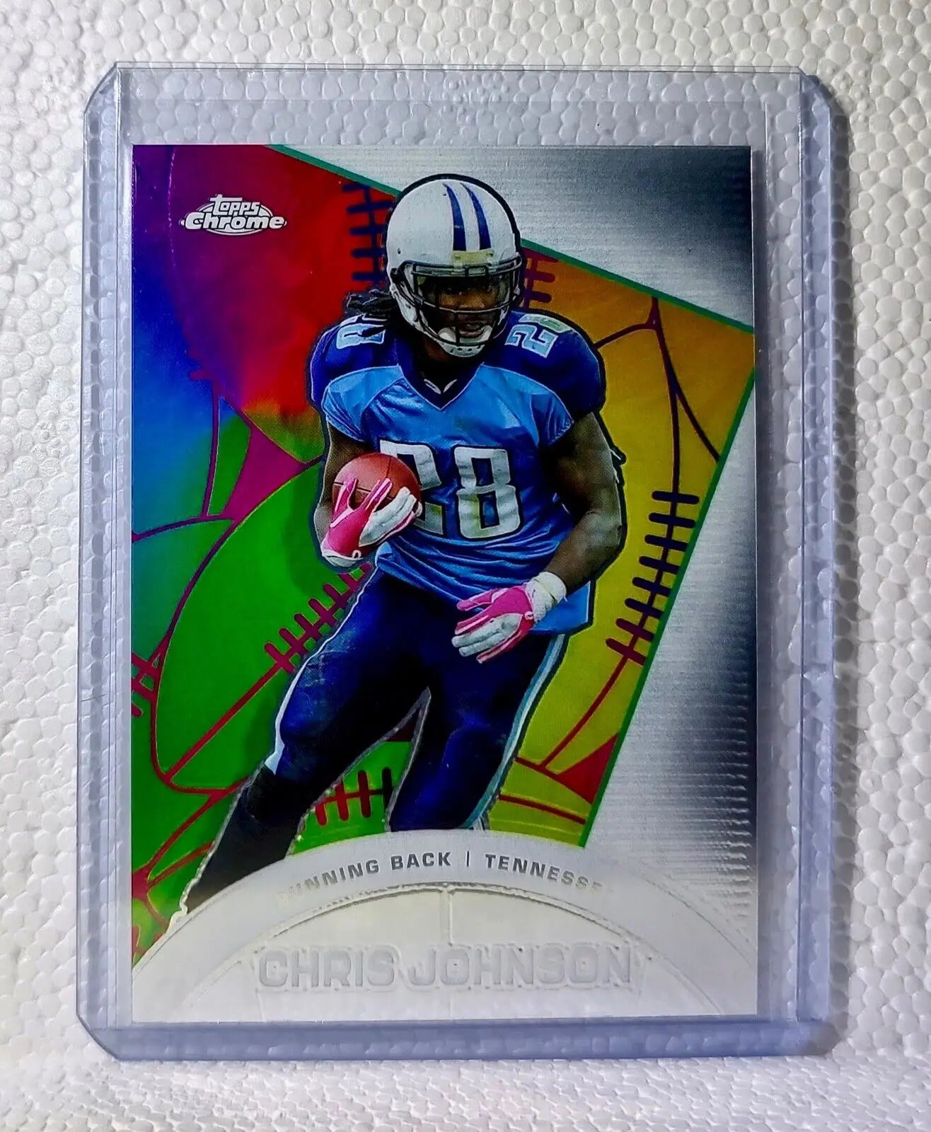 Chris Johnson 2023 Topps Chrome NFL #CAE-15 All-Etch Card Cincinnati Bengals - Football Card Single