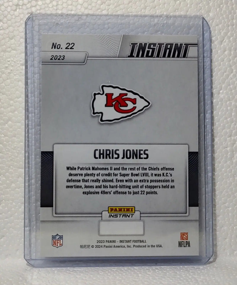 Chris Jones 2023 Panini NFL Superbowl Champions #22 Card Kansas City Chiefs