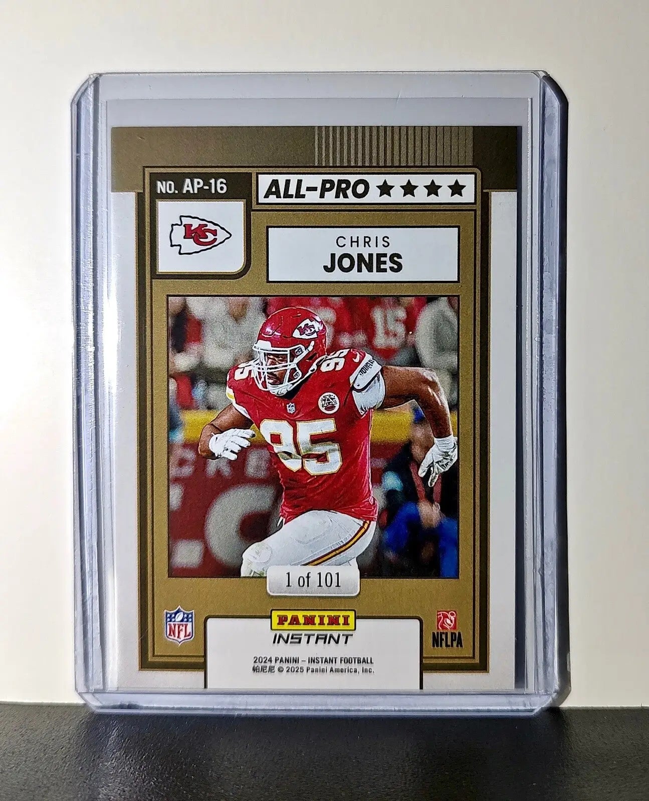 Chris Jones 2024 All-Pro Panini NFL #16 Football Card Chiefs 1 of 101 - Football Card Single