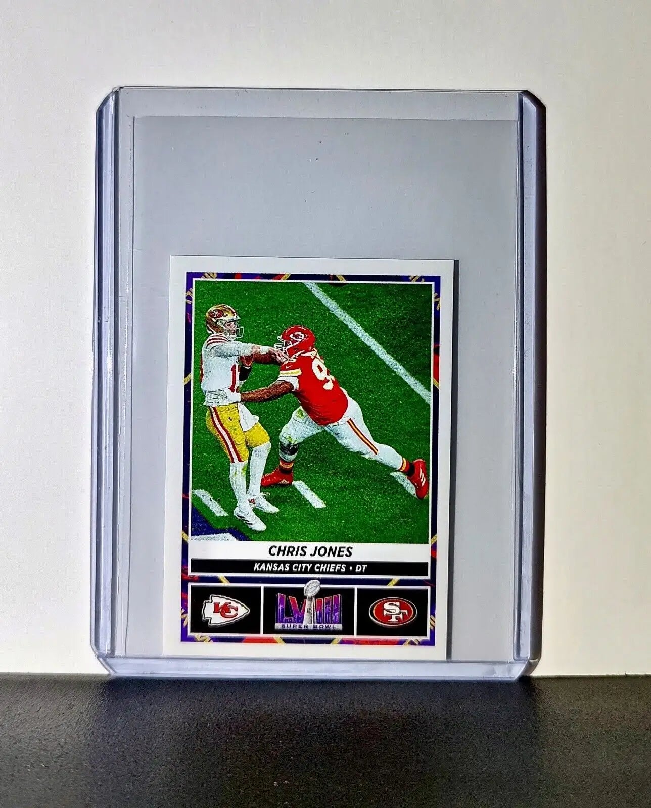 Chris Jones 2024 Panini NFL Sticker #38 Super Bowl Kansas City Chiefs