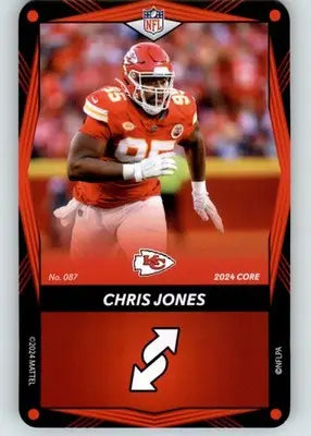 Chris Jones - 2024 UNO Elite Core Edition - Red - #087 - Football - Football Card Single