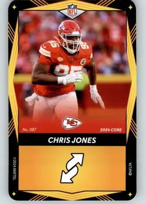 Chris Jones - 2024 UNO Elite Core Edition - Yellow - #087 - Football - Football Card Single