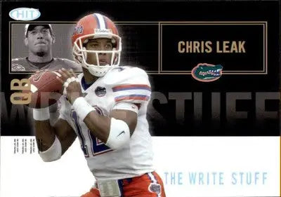 Chris Leak - 2007 SAGE HIT - #5 - Write Stuff Football - Football Card Single