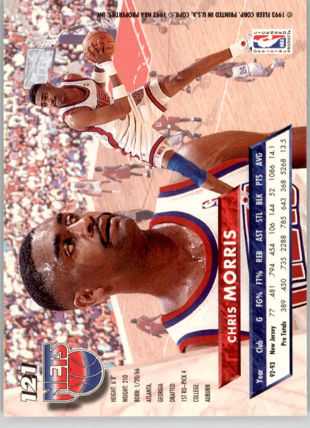 Chris Morris - 1993-94 Ultra - #121 - Basketball - Basketball Card Single