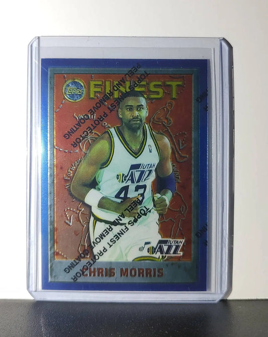 Chris Morris 1995-96 Topps Finest NBA #250 Card Utah Jazz - Basketball Card Single