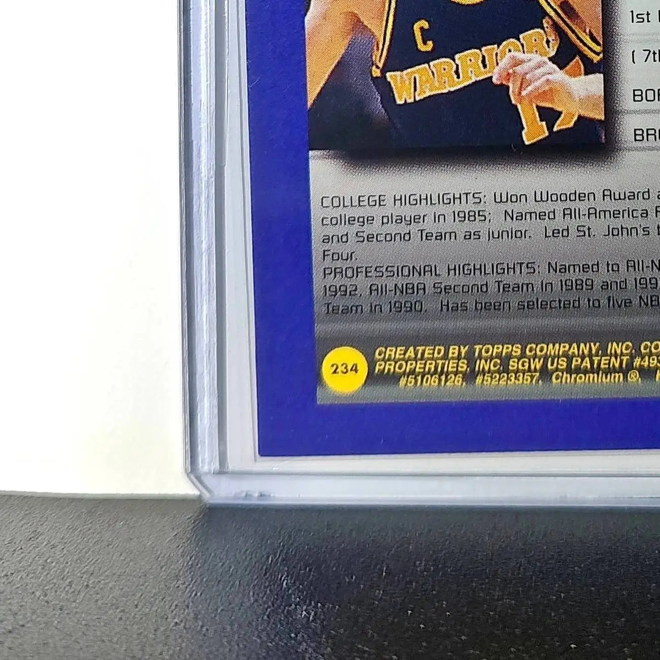 Chris Mullin 1994-95 Topps Finest #234 Collegiate Best