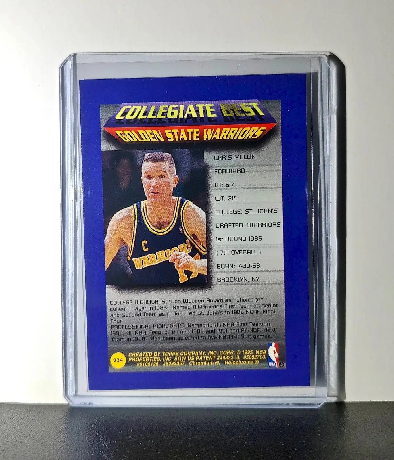 Chris Mullin 1994-95 Topps Finest #234 Collegiate Best