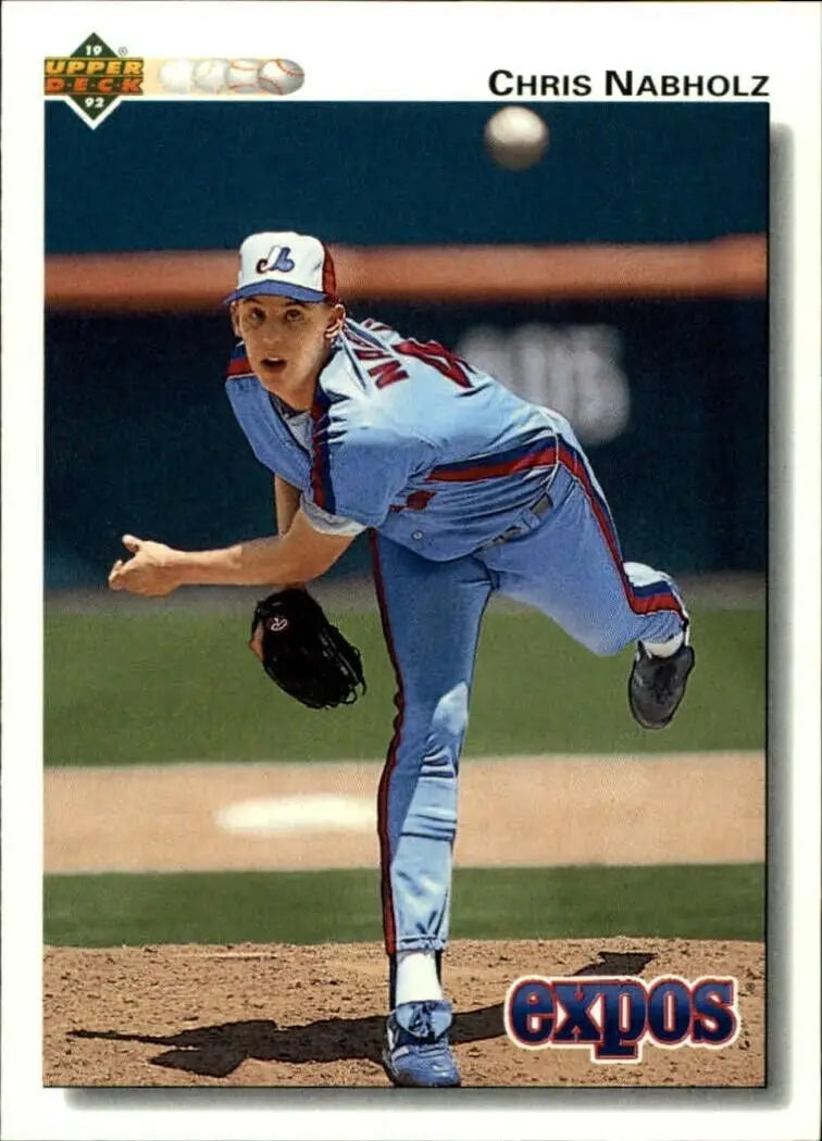 Chris Nabholz 1992 Upper Deck MLB #579 Baseball Card Montreal Expos