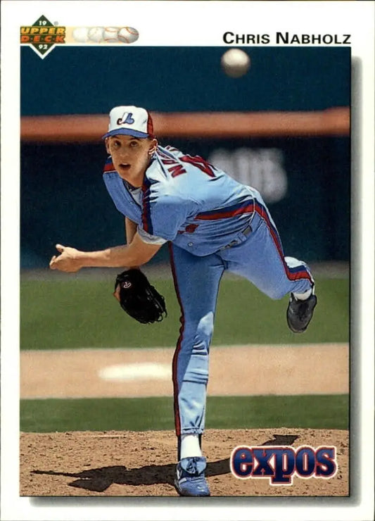 Chris Nabholz 1992 Upper Deck MLB #579 Baseball Card Montreal Expos - Baseball Card Single