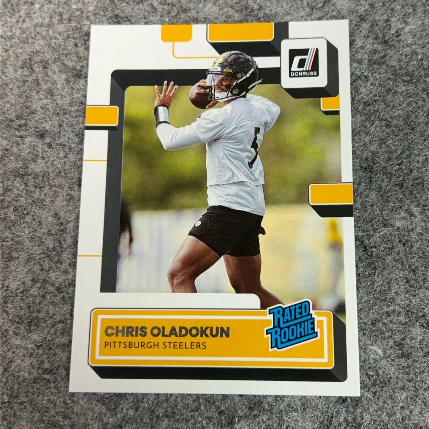 Chris Oladokun Rookie Pittsburgh Steelers Football Card 2022 NFL Sports You Pick - 2022 Panini Donruss #376 - Football