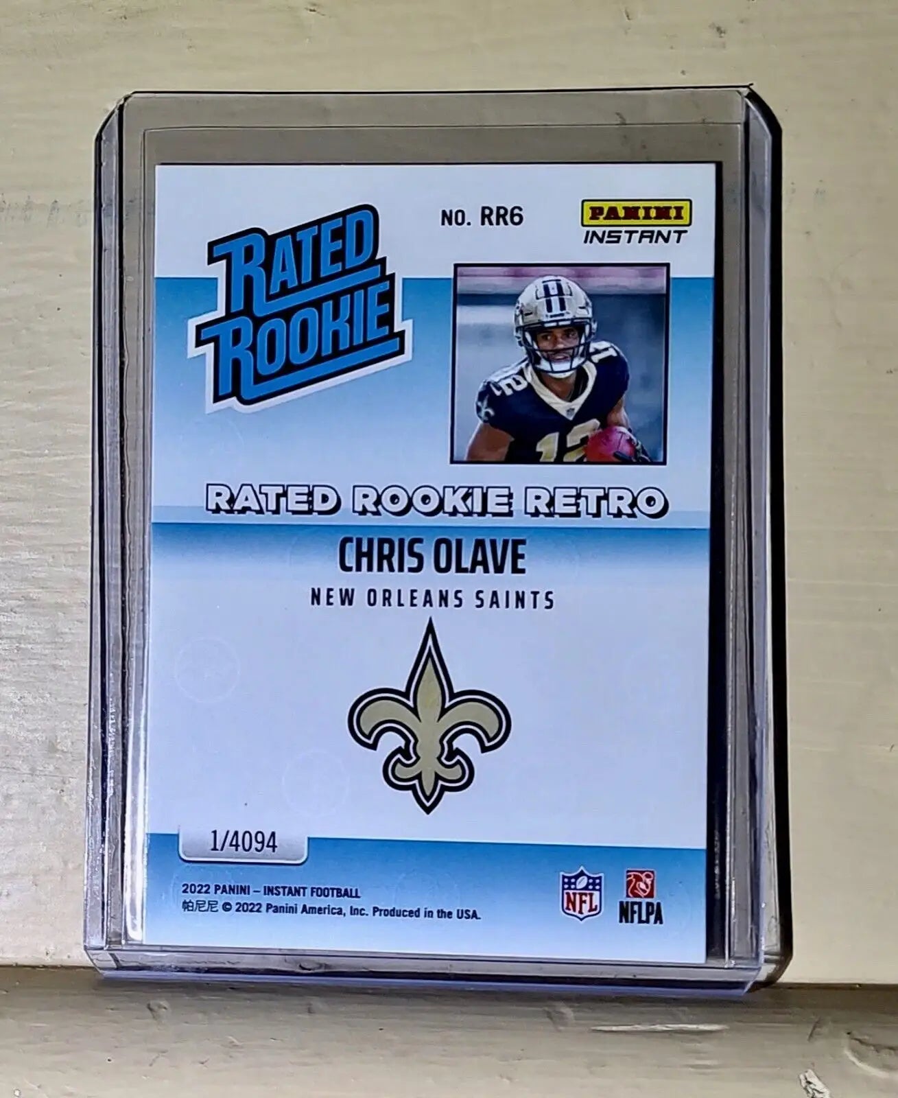Chris Olave 2022 NFL Panini #6 Rated Rookie Retro Football Card 1/4094 - Football Card Single
