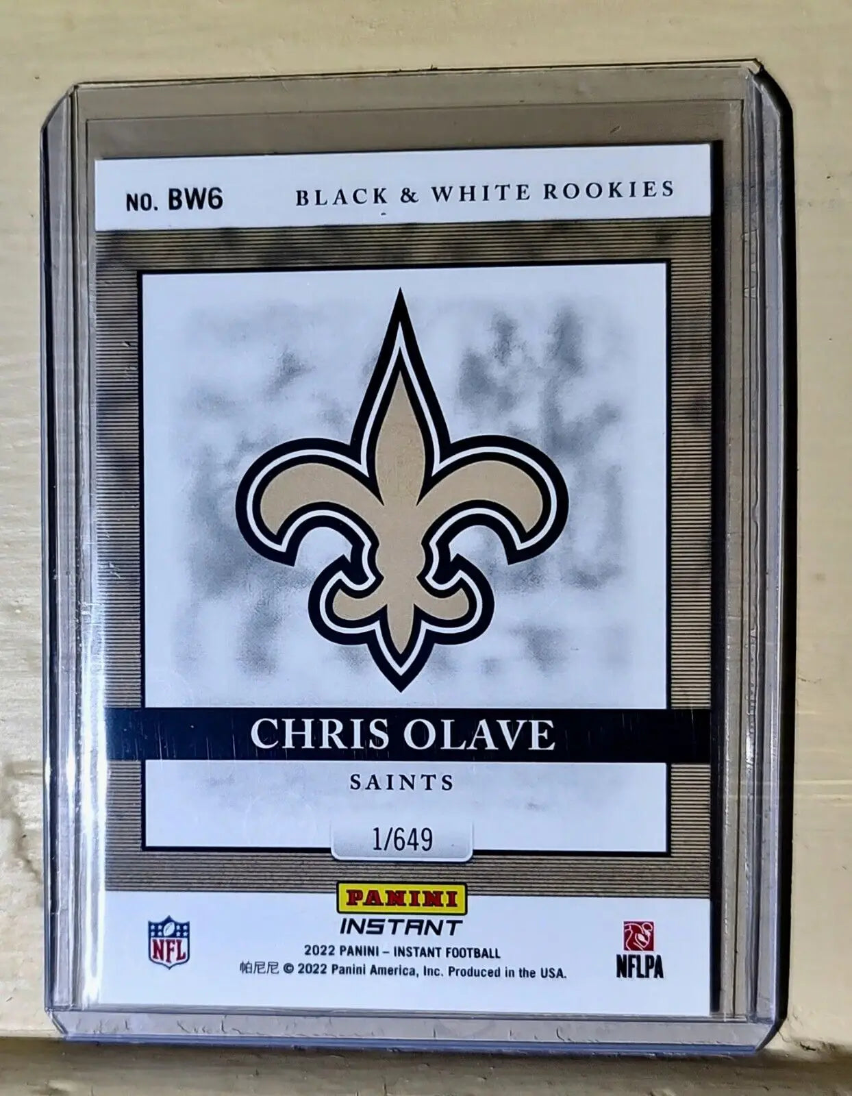 Chris Olave 2022 Panini NFL Black & White Rookies #6 Football Card 1 of 649
