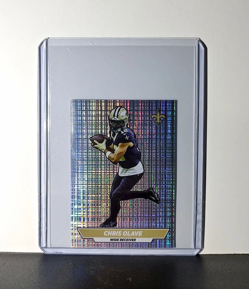 Chris Olave 2024 Panini NFL Sticker #468 Foil New Orleans Saints