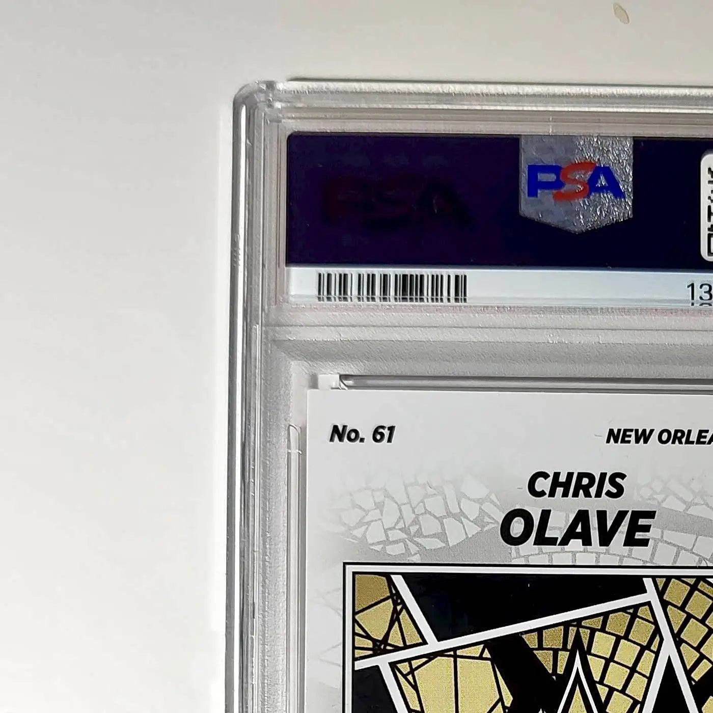 Chris Olave 2024 Panini Sticker Collection 110/299 #61 Red Foil PSA 9 Mint