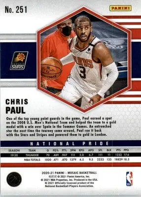 Chris Paul - 2020-21 Panini Mosaic - #251 - Basketball - Basketball Card Single