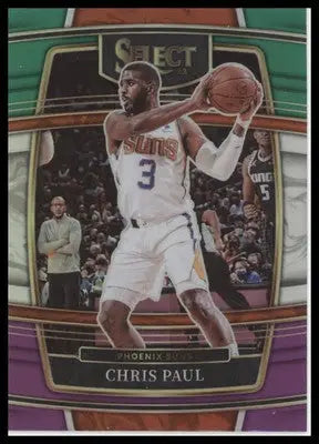 Chris Paul 2021-22 Panini Select Green White Purple Prizms #51 Phoenix Suns - Basketball Card Single