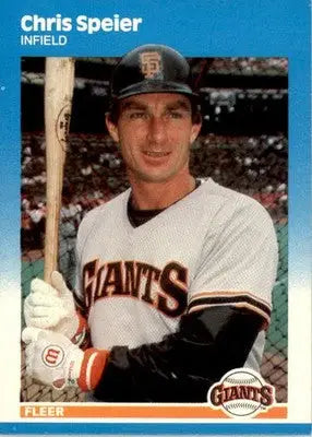Chris Speier - 1987 Fleer Update - #U-112 - Baseball - Baseball Card Single