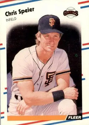 Chris Speier - 1988 Fleer - #96 - Baseball - Baseball Card Single
