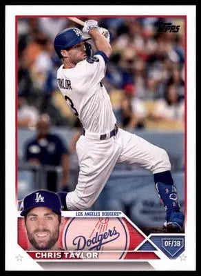 Chris Taylor 2023 Topps #562 Los Angeles Dodgers - Baseball Card Single