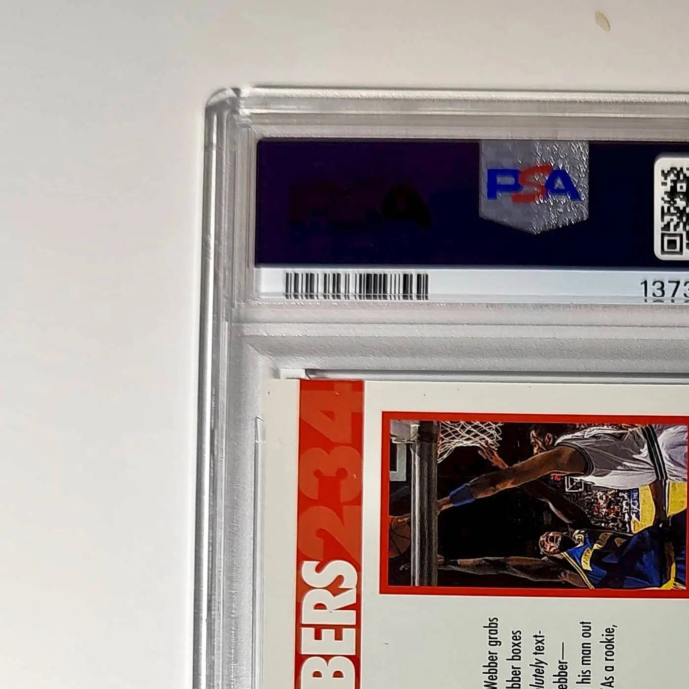 Chris Webber 1994 NBA Hoops Big Numbers #BN7 Rainbow PSA 8 NM-MT - Basketball Card Single