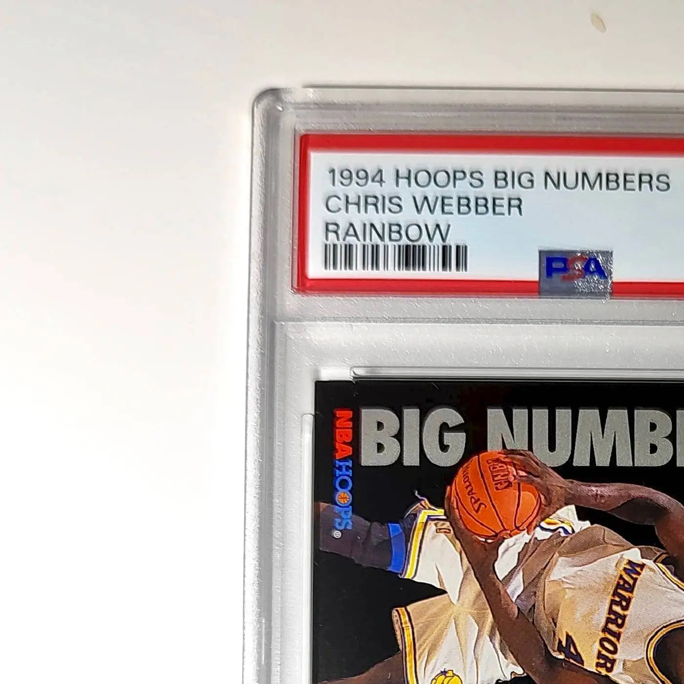 Chris Webber 1994 NBA Hoops Big Numbers #BN7 Rainbow PSA 8 NM-MT - Basketball Card Single
