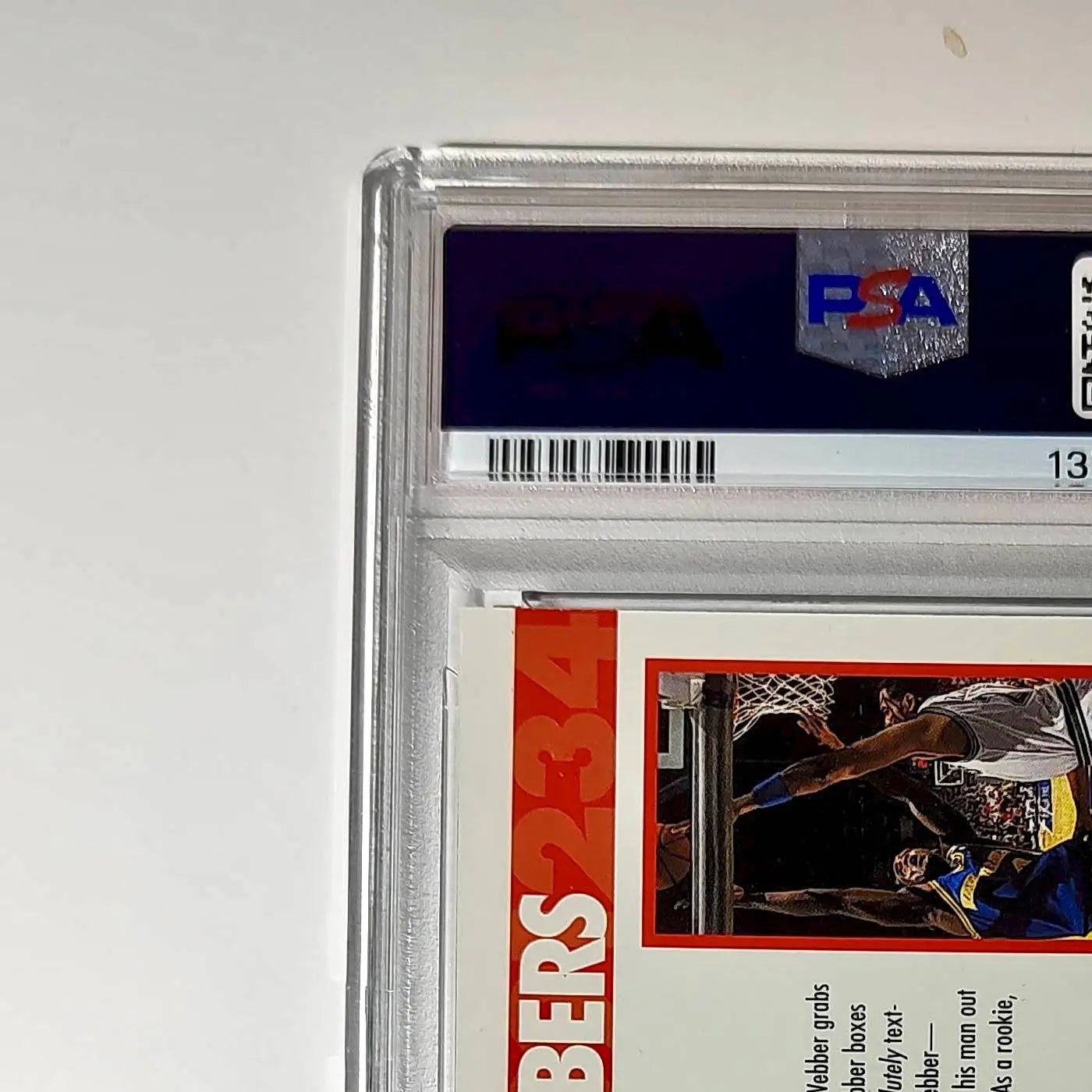 Chris Webber 1994 NBA Hoops Big Numbers #BN7 Rainbow PSA 9 Mint - Basketball Card Single