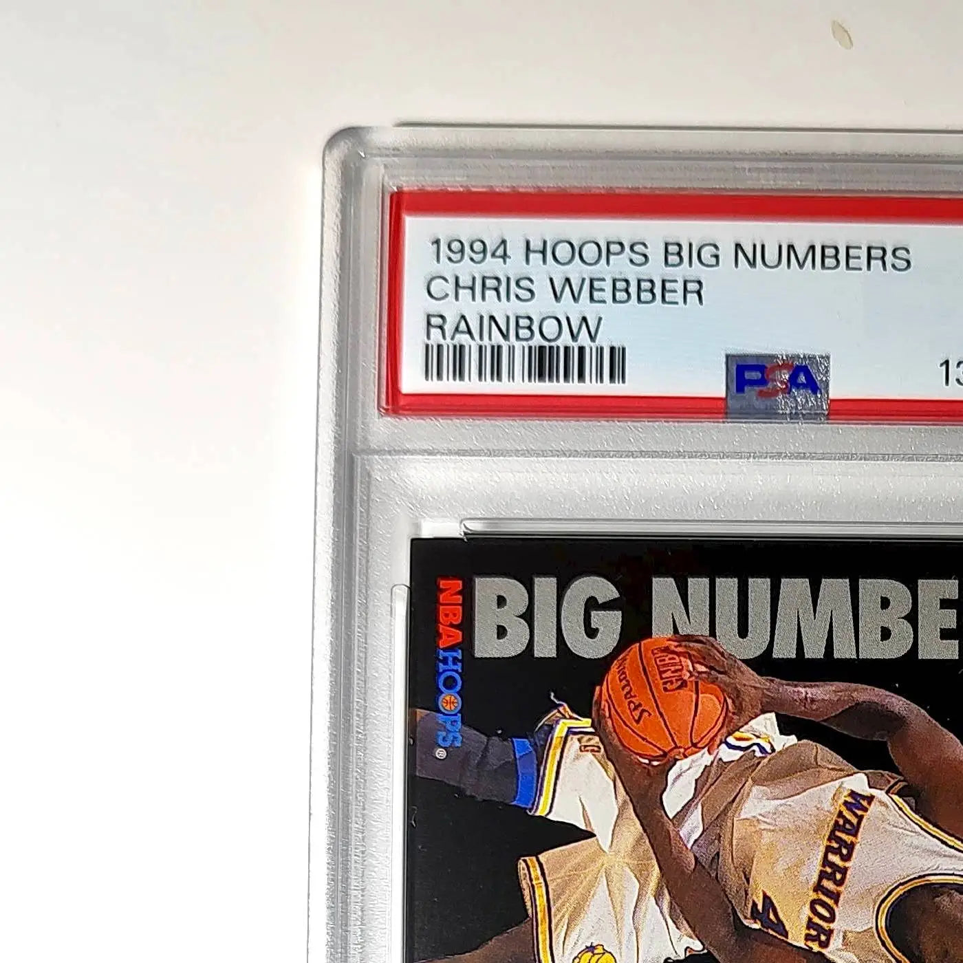 Chris Webber 1994 NBA Hoops Big Numbers #BN7 Rainbow PSA 9 Mint - Basketball Card Single