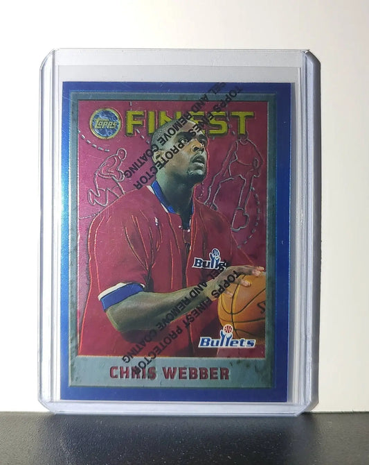 Chris Webber 1995-96 Topps Finest NBA #144 Card Bullets - Basketball Card Single