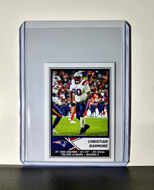 Christian Barmore 2024 Panini NFL Sticker #81 New England Patriots - Football Card Single