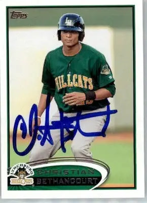Christian Bethancourt - 2012 Topps Pro Debut - #98 - AUTO Baseball - Baseball Card Single