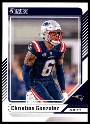 Christian Gonzalez 2024 Donruss #77 New England Patriots - Football Card Single