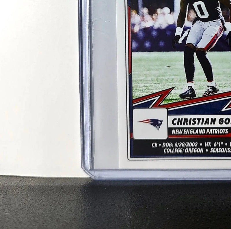 Christian Gonzalez 2025 Panini NFL #82 Sticker Patriots