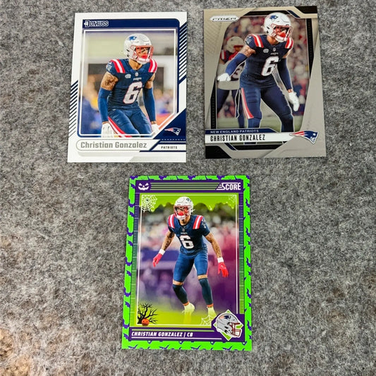 Christian Gonzalez New England Patriots Football Card 2024 NFL Sports You Pick - Football Card Single