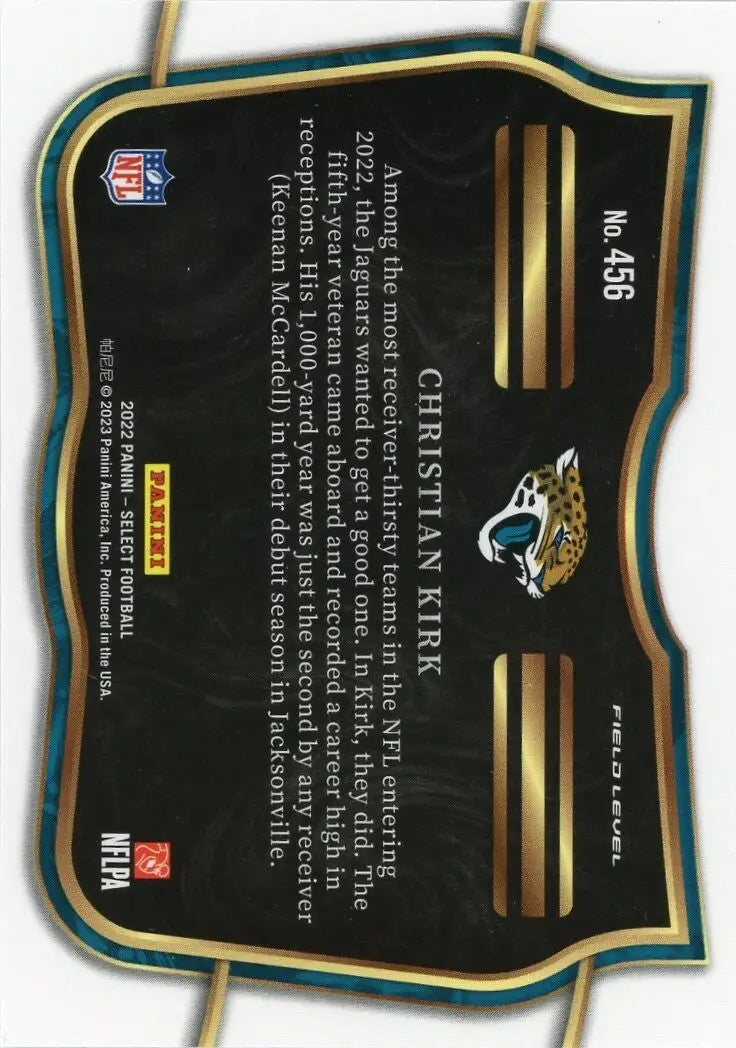 Christian Kirk 2022 Panini Select Field #456 Jacksonville Jaguars Football Card - Football Card Single