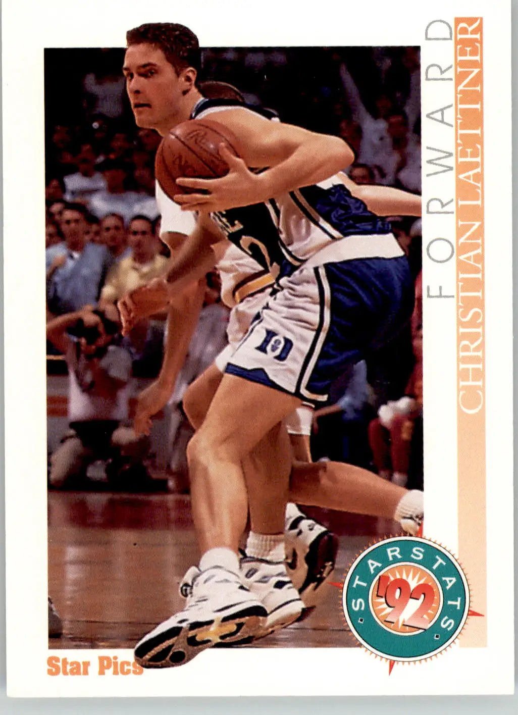 Christian Laettner - 1992 Star Pics - #10 - Basketball - Basketball Card Single