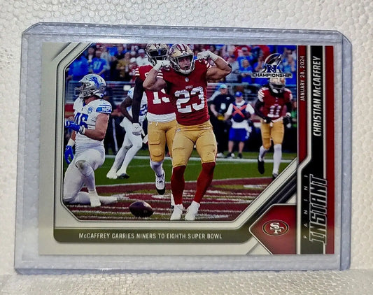 Christian McCaffrey 2023 Panini Football #162 Card 49ers NFC Champions 1 of 217 - Football Card Single