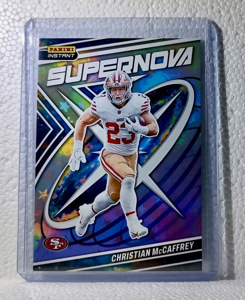 Christian McCaffrey 2023 Panini NFL #9 Supernova Football Card 49ers 1/481